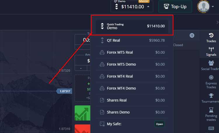 Binary option trading demo account